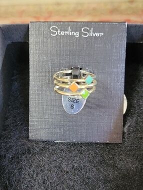Sterling Sikver 3 Stone Ring